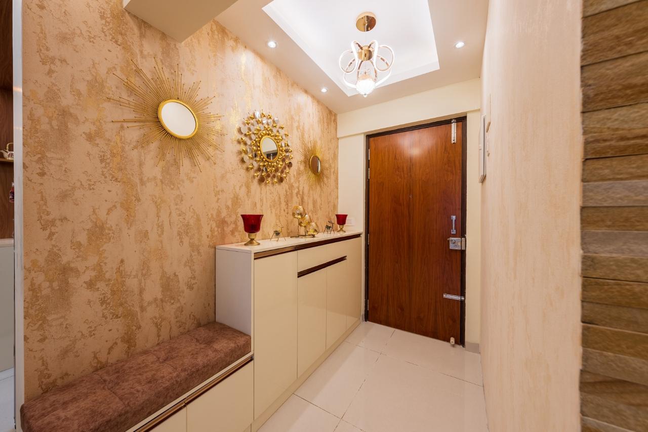 Shiva Gundu Residence - A Warm, Storage-Led Apartment Interior — D'leaps interior project in Hyderabad
