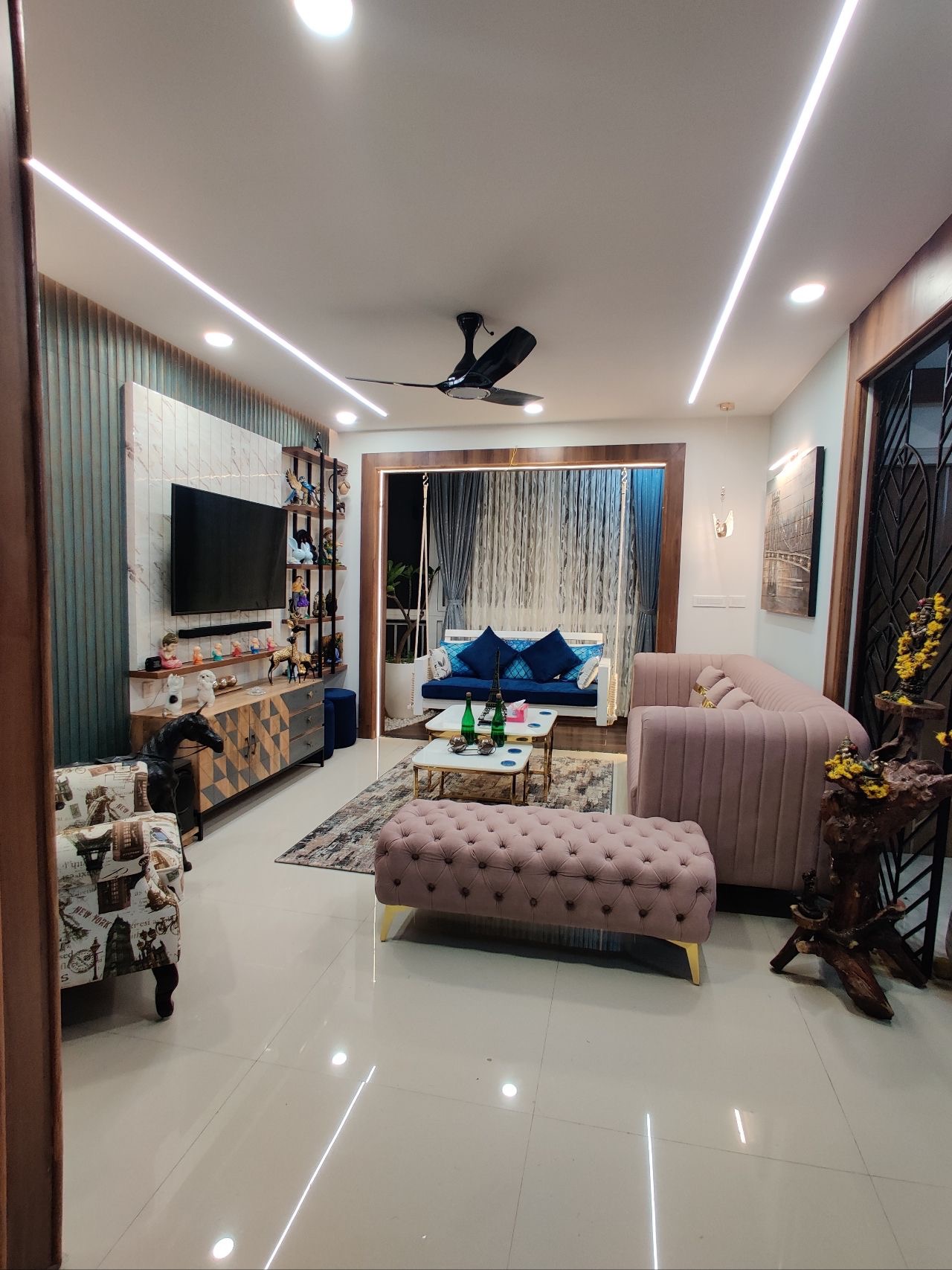 Kukatpally Modern House — D'leaps interior project in Hyderabad